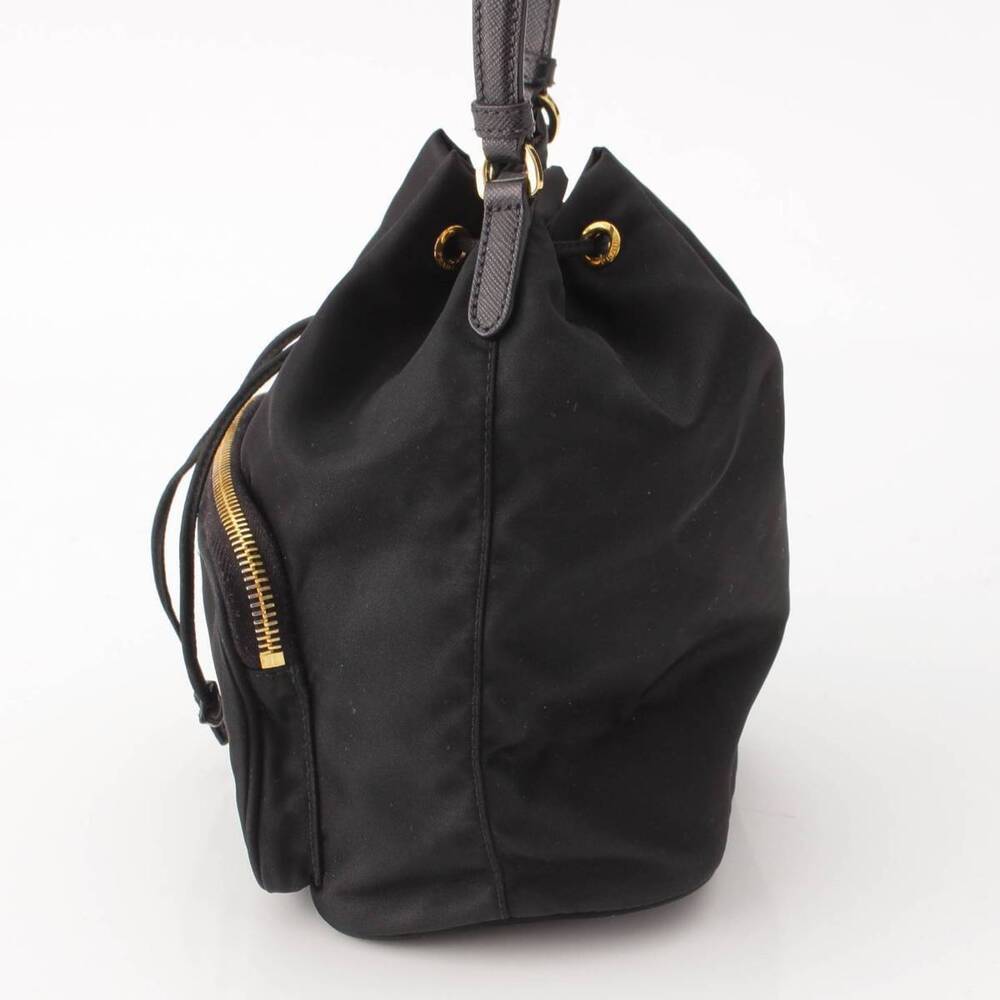 Prada Handbag Black Drawstring Vela